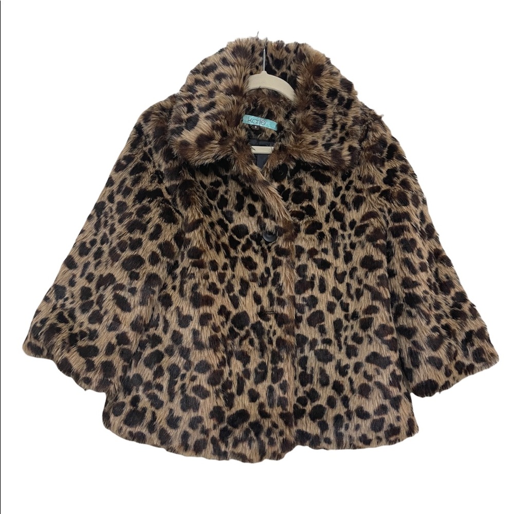 Karlie Faux Fur Leopard Coat | small